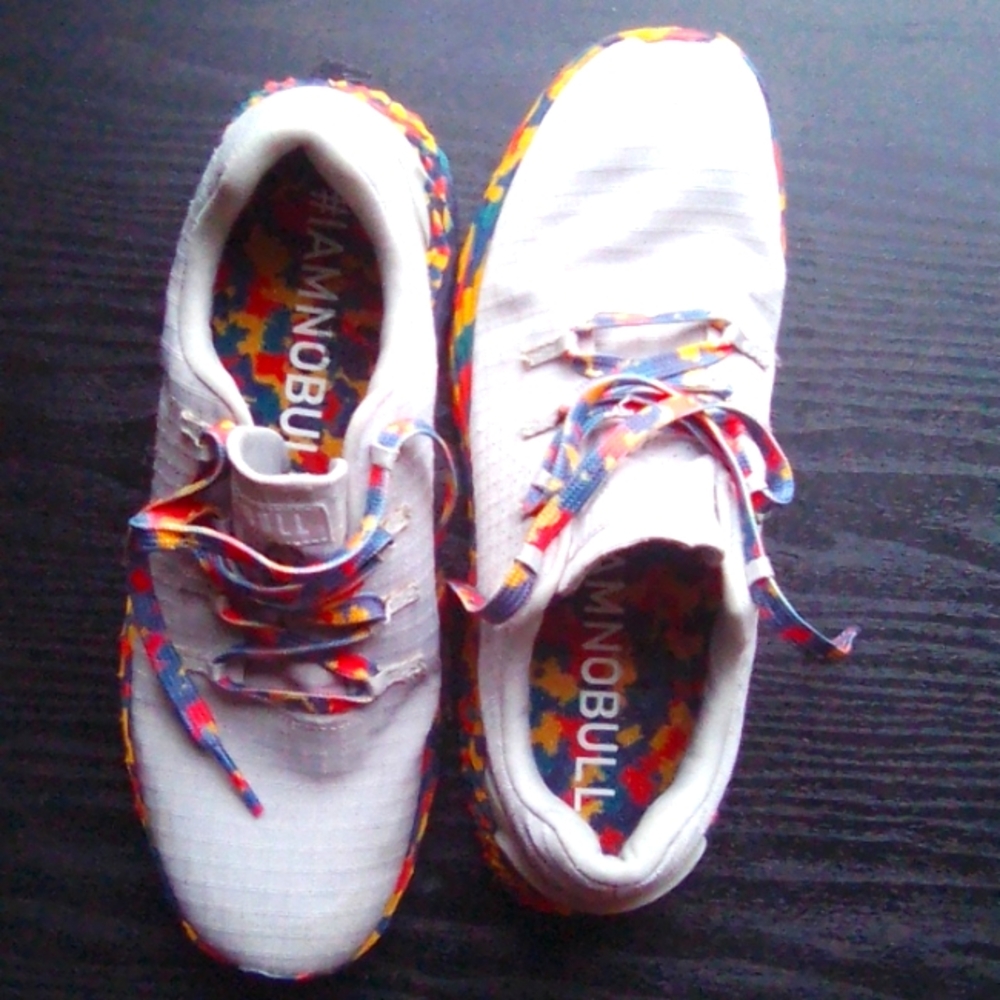 No BULL Arctic Gray Orange Camo ALLDAY Ripstop CrossFit Trainers